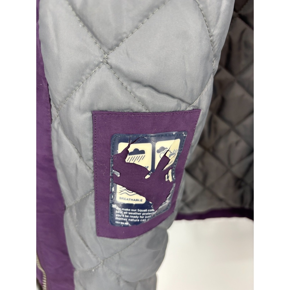 Lands' End Coat Girls M 10-12 Purple The Squall Coat Removable Hood Lined - Picture 5 of 11